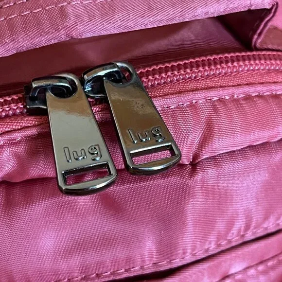 LUG Ranger Crossbody and Matching Wallet Rosewood and Maple Cream Inside - Picture 3 of 16